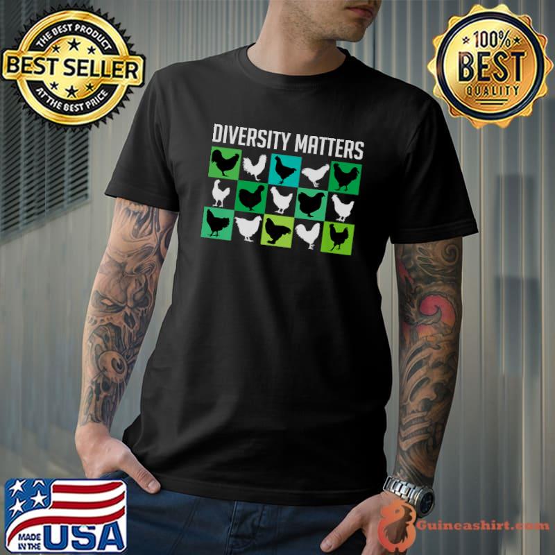 Many beautiful chicken breeds chickens poultry farming Premium T-Shirt