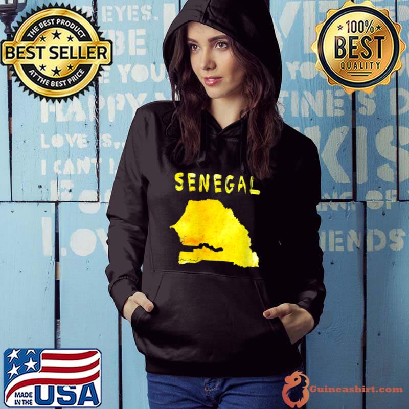 Map of Senegal, Colorful map, Watercolor illustration T-shirt