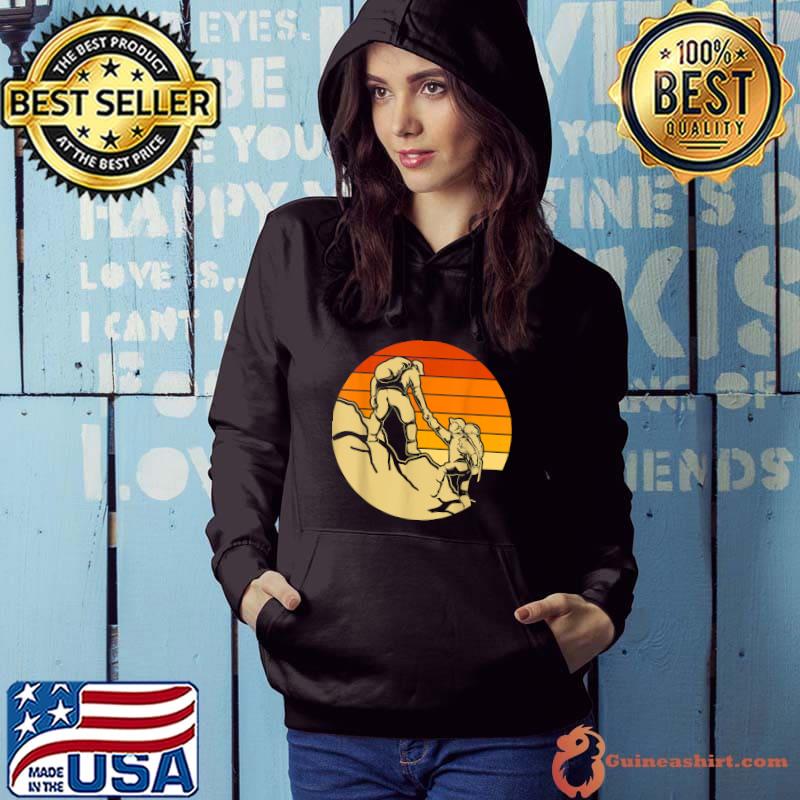 Mountain Hiker Outdoor Hike Athletes Retro Hiking T-Shirt Hoodie