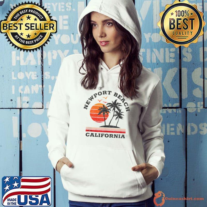 Newport Beach California Retro Souvenir T-Shirt Hoodie