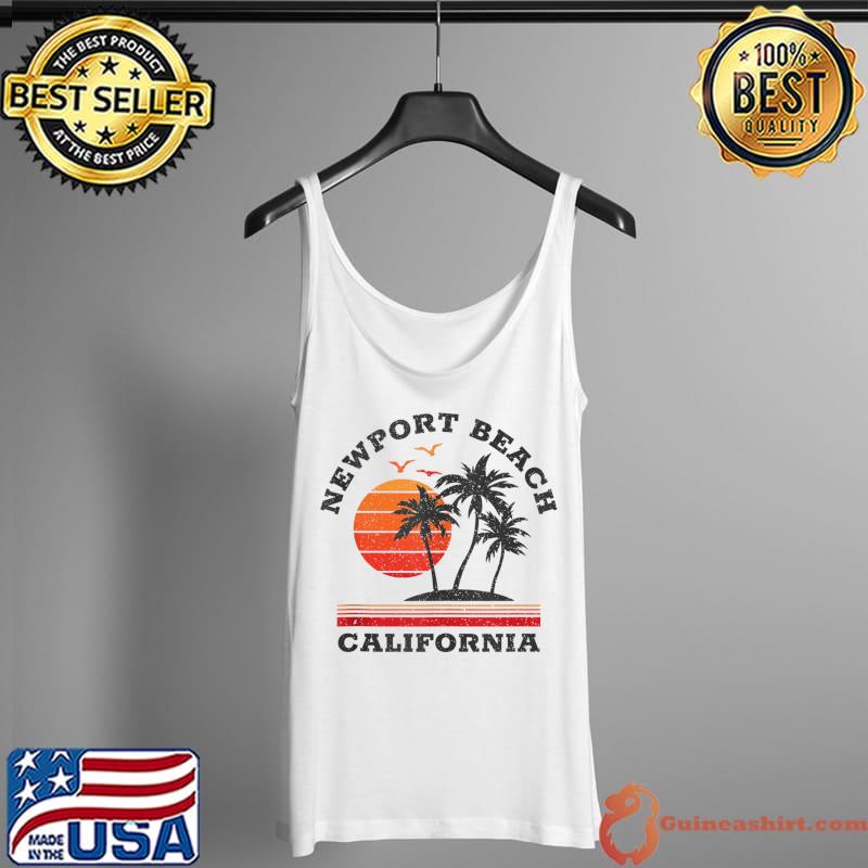 Newport Beach California Retro Souvenir T-Shirt Tank Top
