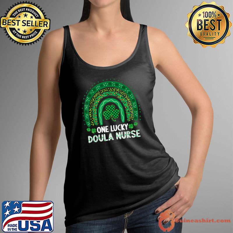 One Lucky Doula Nurse Women RN Nurse St Patricks Day Gifts T-Shirt Tank Top