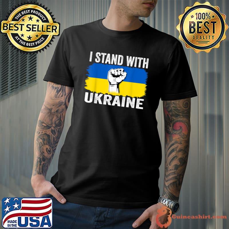 Original I Stand With Ukraine Ukrainian Flag Support T-shirt