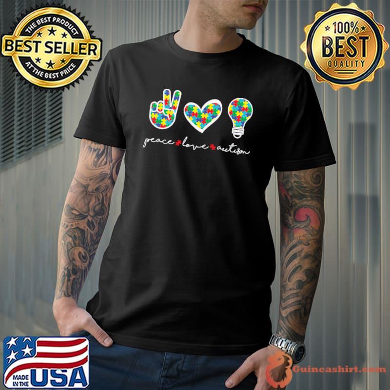 Peace Love Autism Green Bay Packers shirt, hoodie, sweater, long sleeve and  tank top