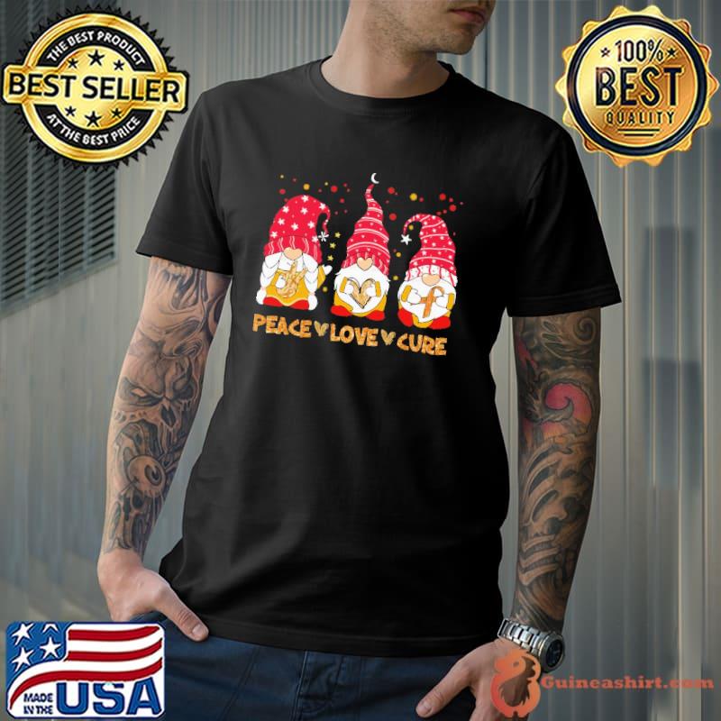 Peace Love Cure Gnome Shirt Unisex