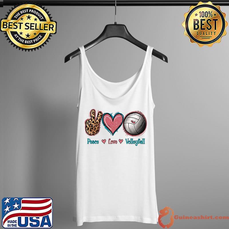Peace Love Volleyball Premium T-Shirt Tank Top