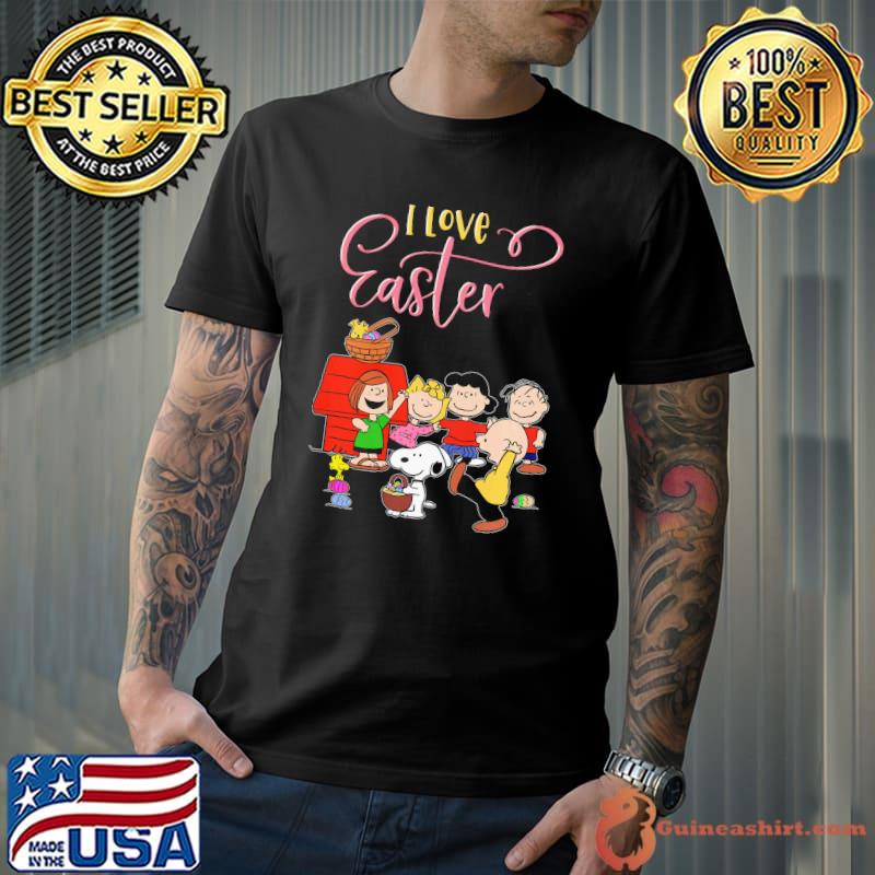 Peanuts snoopy i love easter shirt