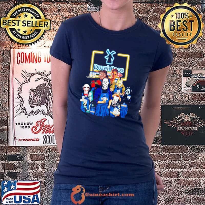 Pennywise Freddy Krueger Jason Voorhees Ghostface Dutch Bros Shirt Ladiestee
