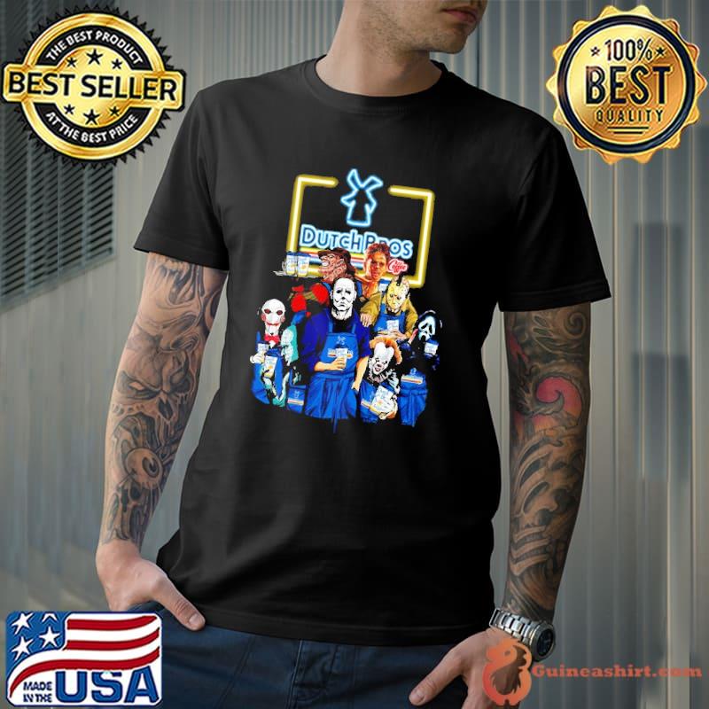 Pennywise Freddy Krueger Jason Voorhees Ghostface Dutch Bros Shirt Unisex