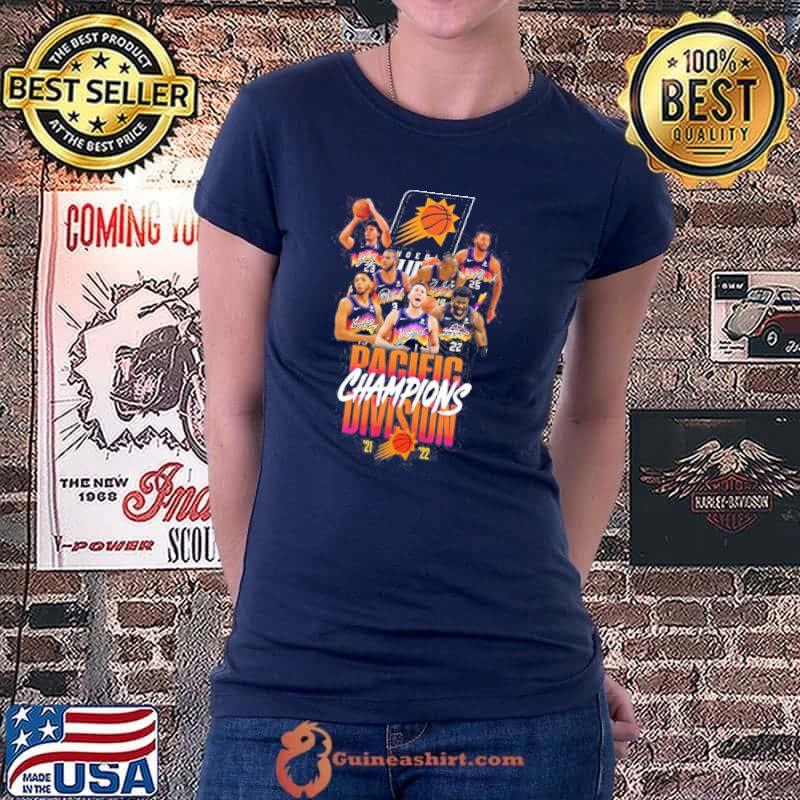 Phoenix Suns 2022 Pacific Division Champions 75 Anniversary Locker Shirt Ladiestee