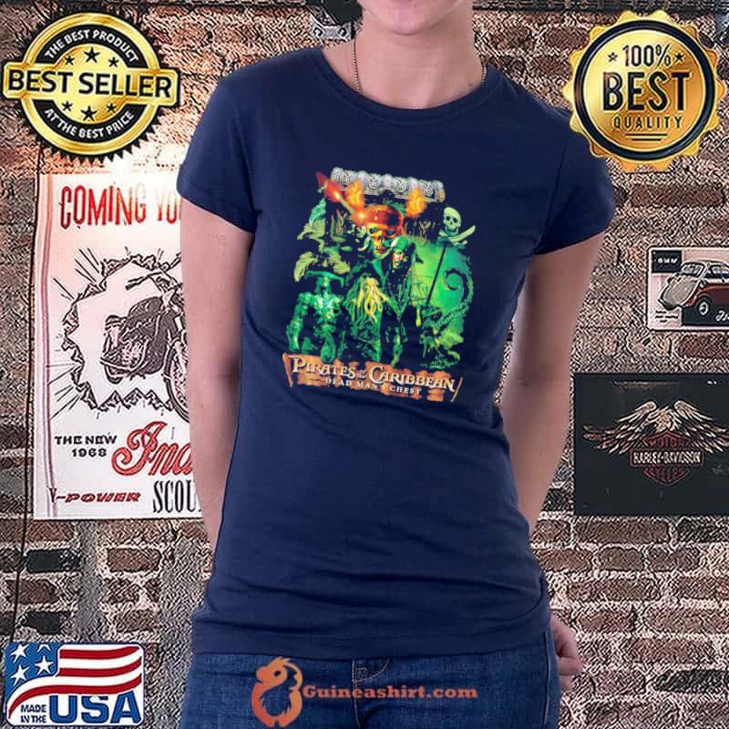 Pirates of the carribean vintage bootleg style shirt