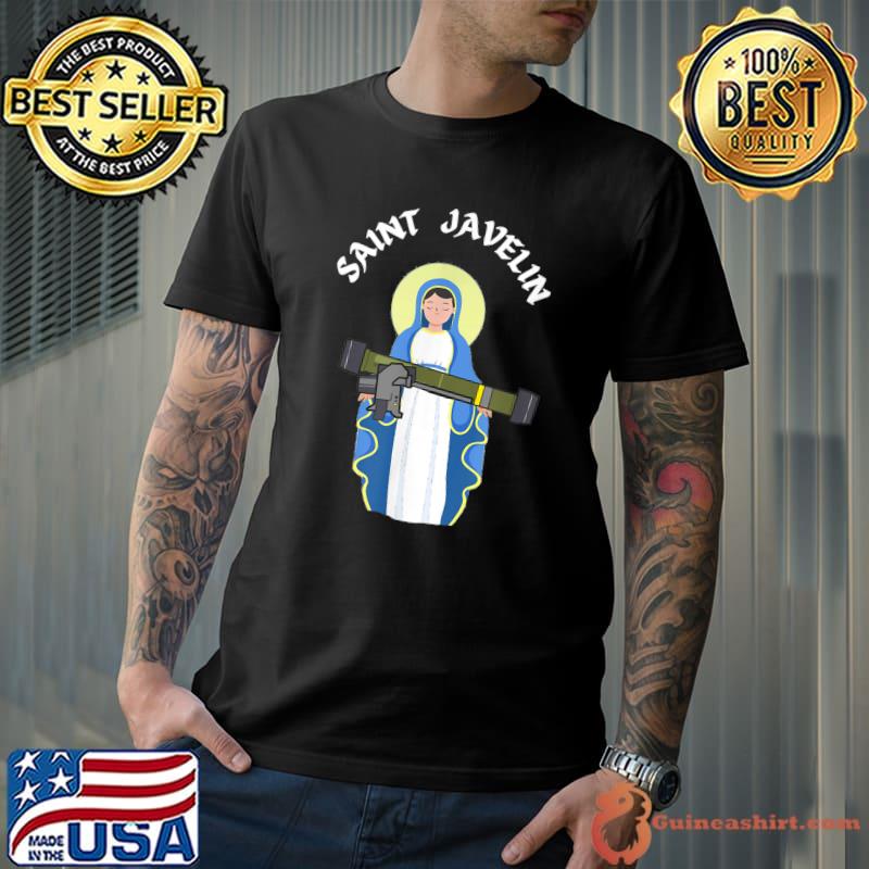 Premium Saint Javelin I Stand With Ukraine Ukrainian Country Support T-Shirt