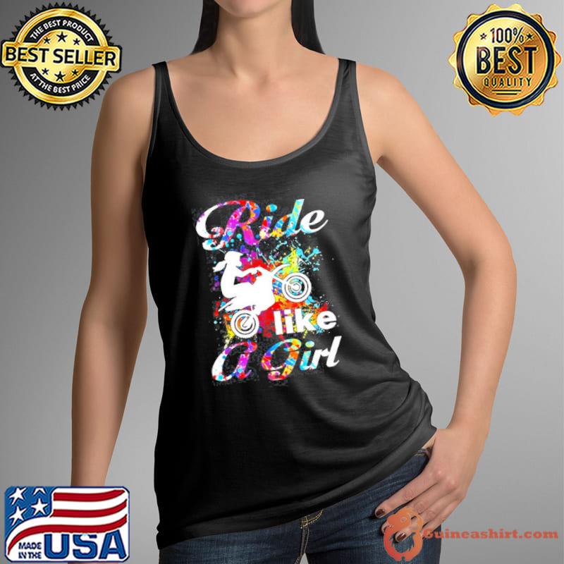 Ride like a girl dirt bike Tank Top