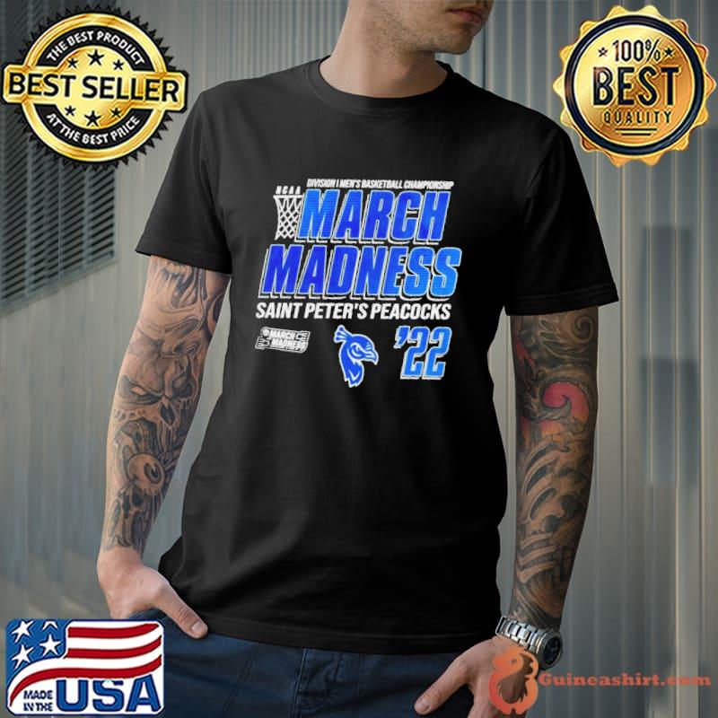 Saint peter's peacocks 2022 ncaa Division I men's basketball championship march madness shirt