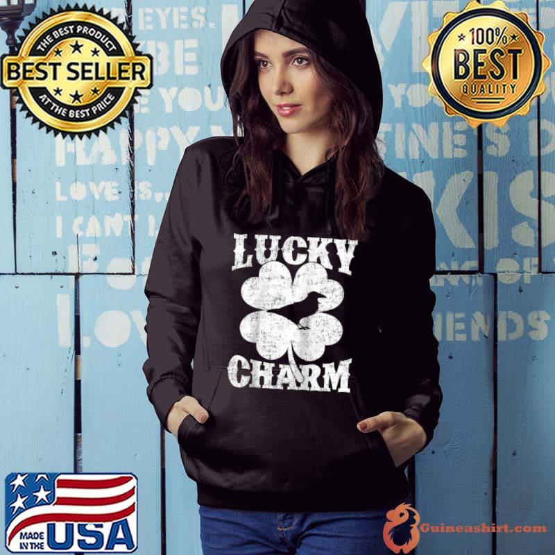Shamrock Leaf Lucky Charm Raven Bird St Patrick's Day T-shirt