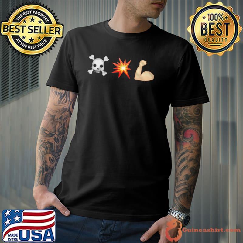 Skull Death By Emoji Shirt Unisex
