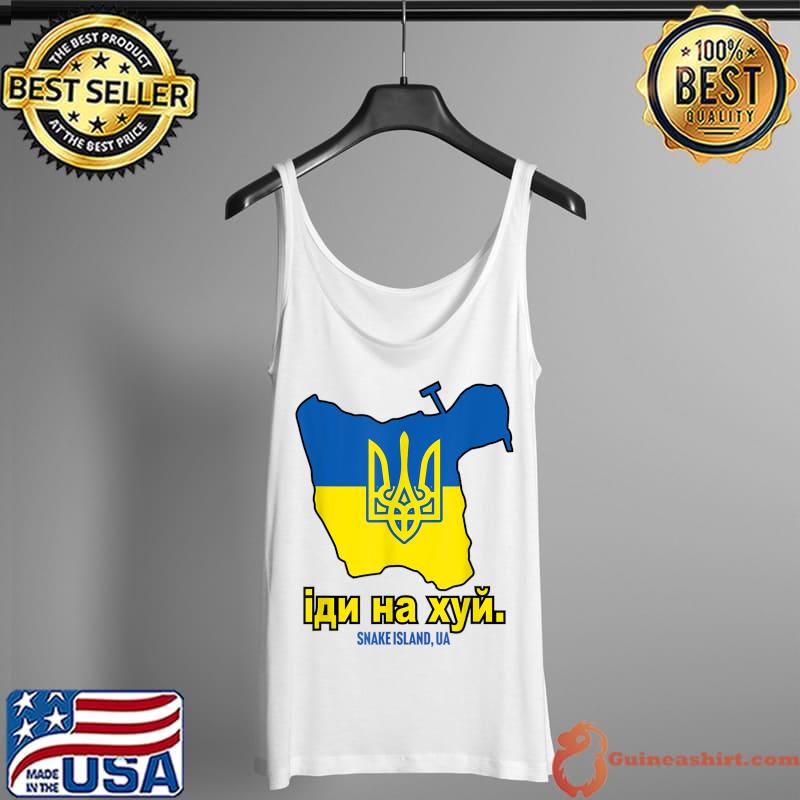 SNAKE ISLAND UKRAINE Go F Yourself Solidarity Pro Ukrainian T-Shirt Tank Top