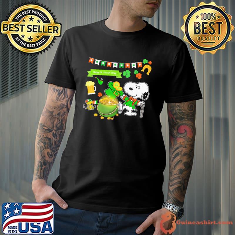 Snoopy beer happy patrick's day shirt