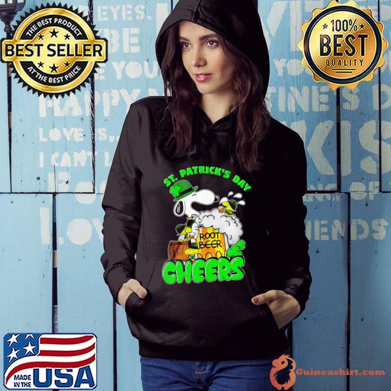 Snoopy happy patrick's day root beer cheers Hoodie