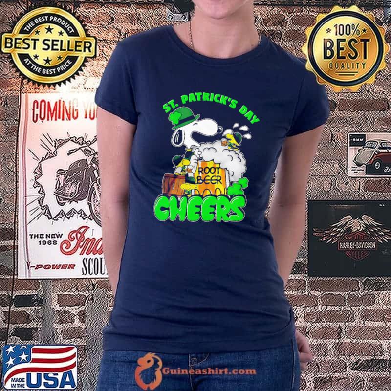 Snoopy happy patrick's day root beer cheers Ladiestee