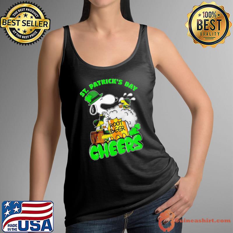 Snoopy happy patrick's day root beer cheers Tank Top