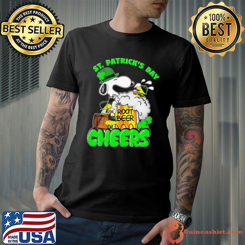 Snoopy happy patrick's day root beer cheers shirt