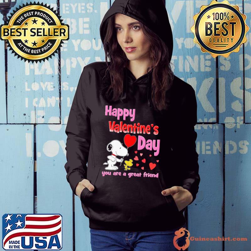Snoopy happy valentine's day you are a great friend Hoodie
