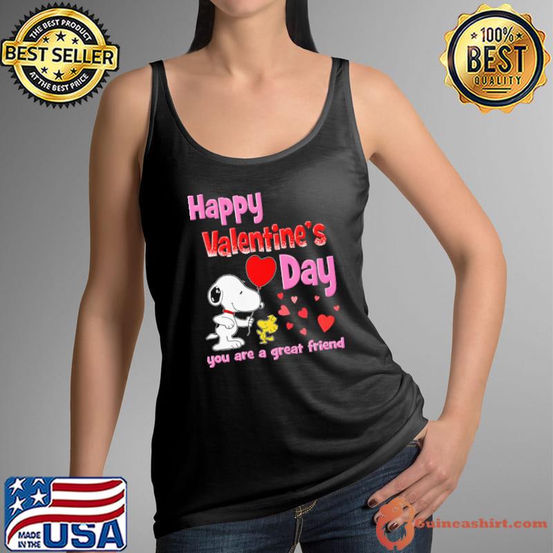 Snoopy happy valentine's day you are a great friend Tank Top