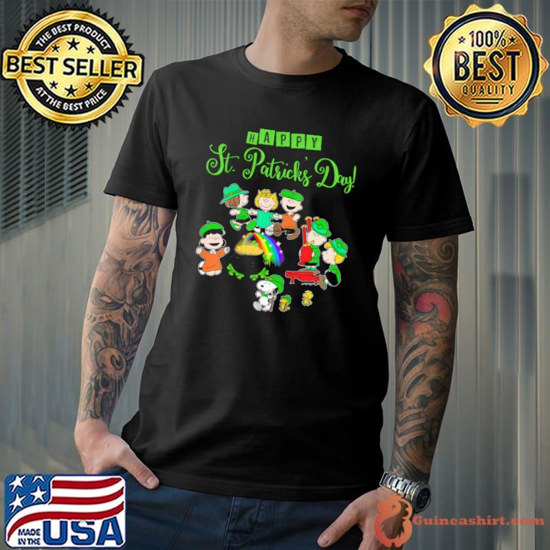 Snoopy rainbows happy patrick's day shirt