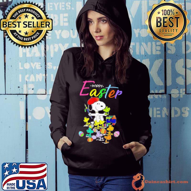 Snoopy woodstock Happy Easter art Hoodie