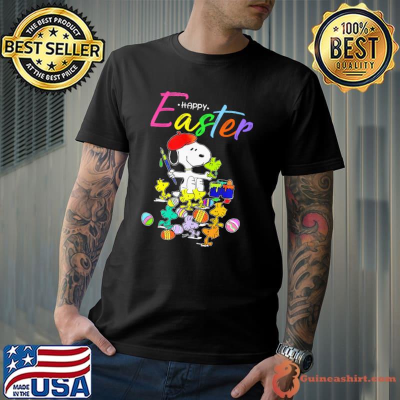 Snoopy woodstock Happy Easter art shirt