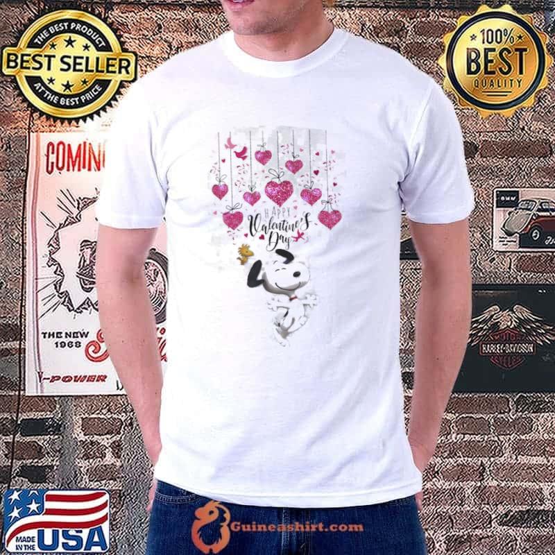 Snoopy woodstock heart happy valentine's day Unisex