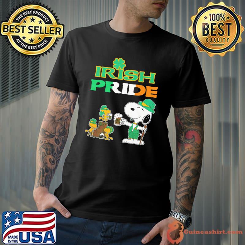 Snoopy woodstock irish pride shirt