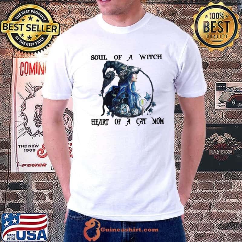 Soul Of A Witch Heart Of A Cat Mom Shirt