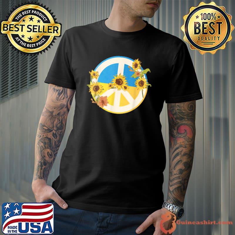 Sunflower Ukrainian Flag I Stand With Ukraine Ukraine Peace T-Shirt