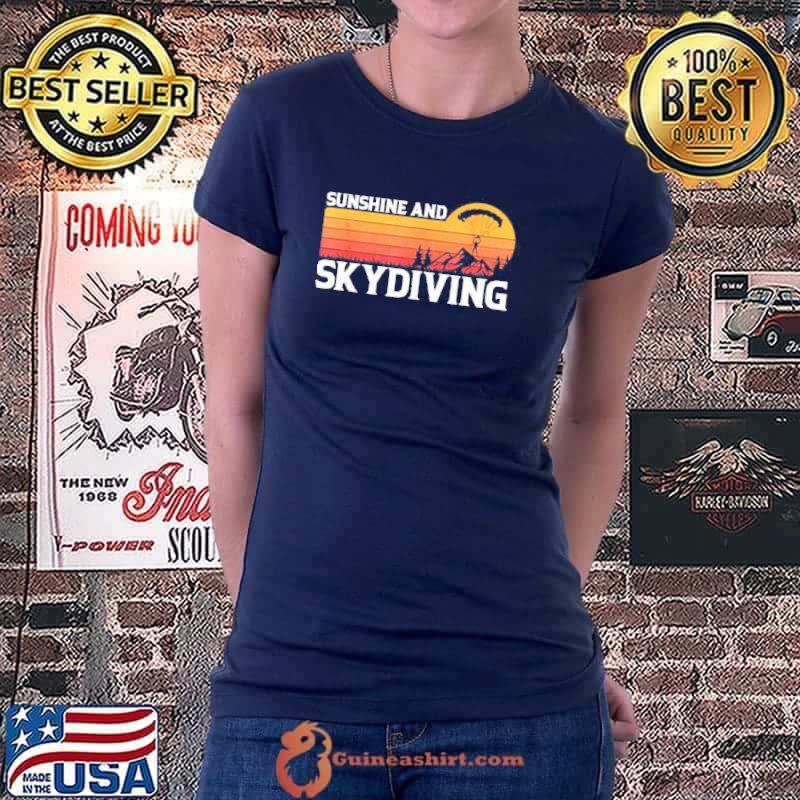 Sunshine and skydiving vintage sunset shirt