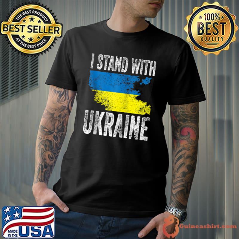 Support Ukraine I Stand With Ukraine Flag T-shirt