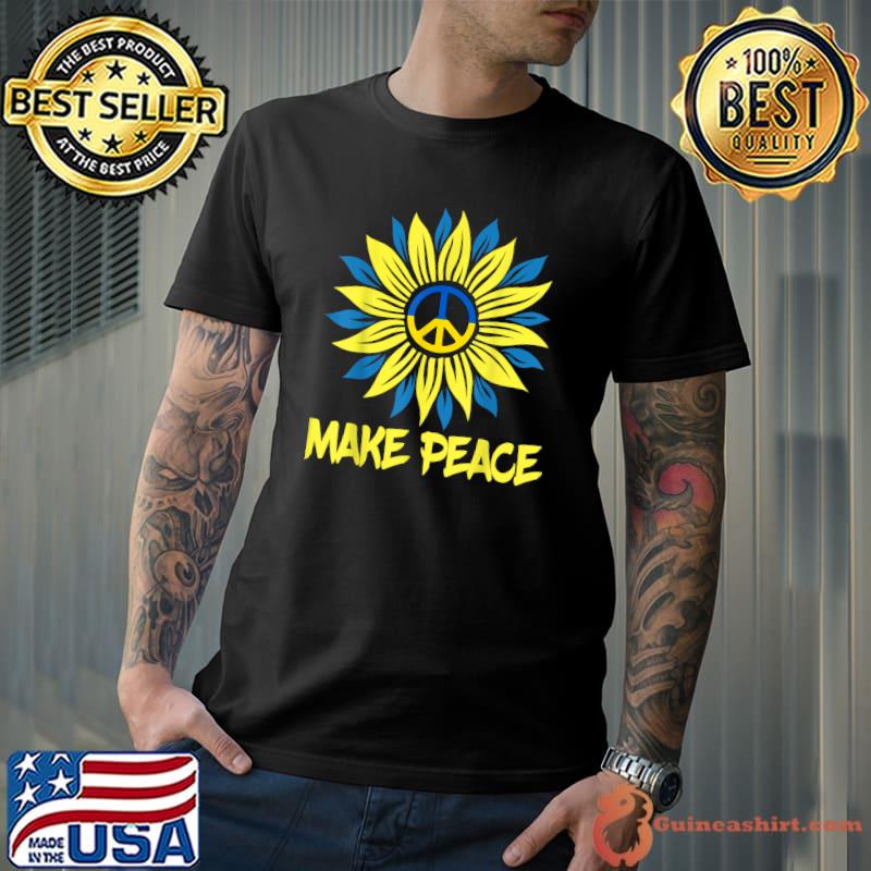 Support Ukraine Stand With Ukraine Ukrainian Flag T-Shirt