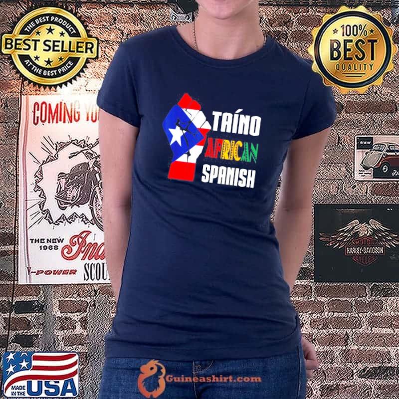 Taino african spanish taino nation boricua shirt