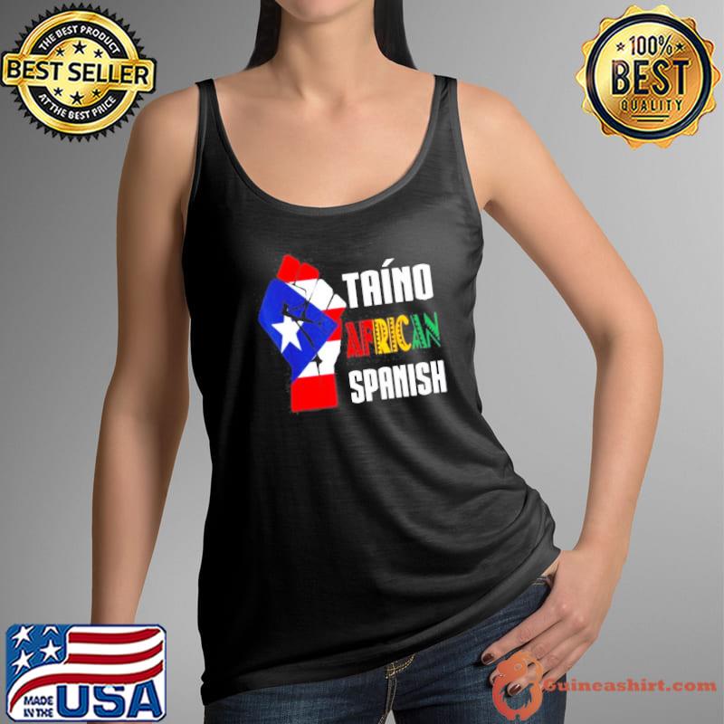 Taino african spanish taino nation boricua Tank Top