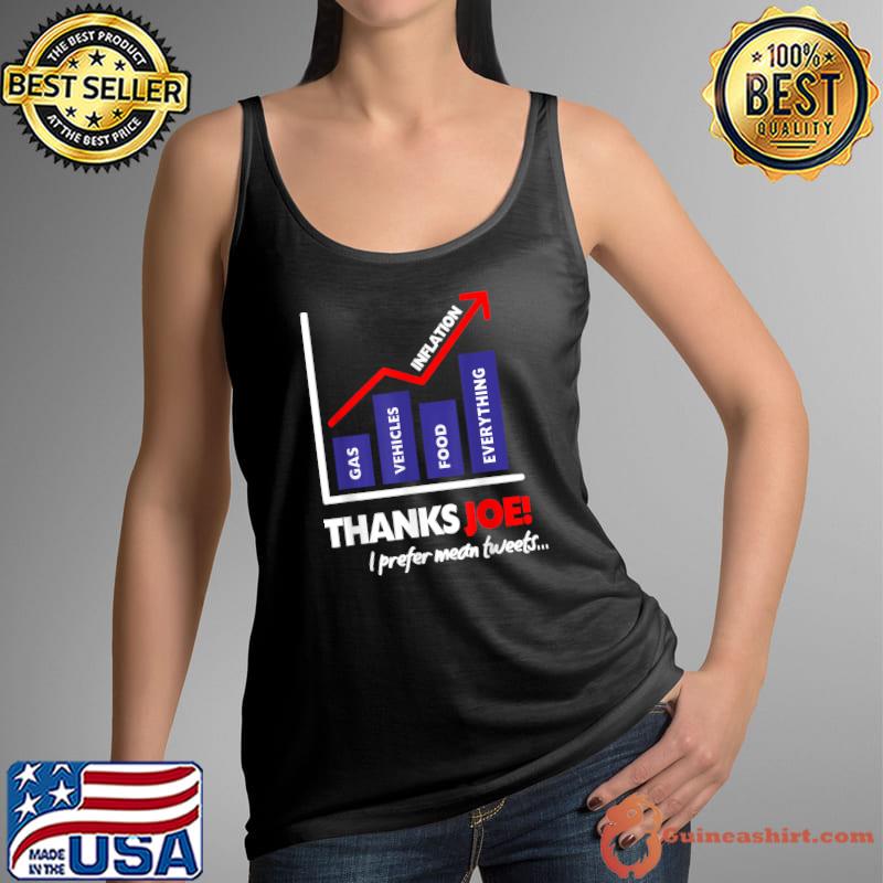 Thanks Joe High Inflation Funny Anti Biden Protest T-Shirt Tank Top