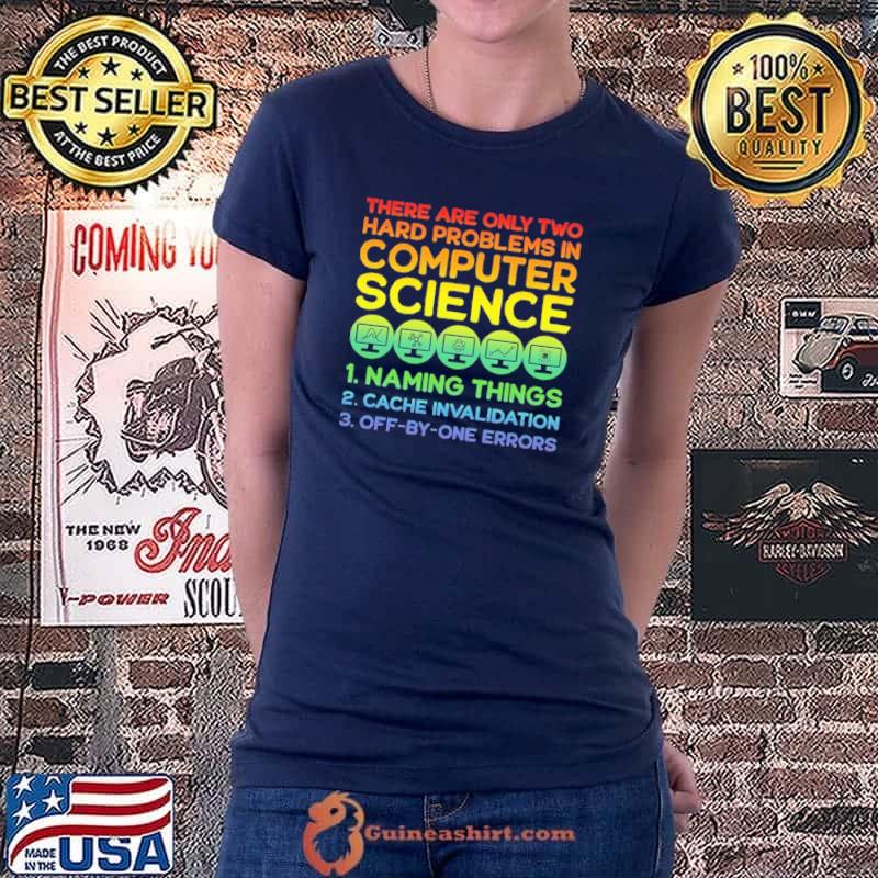 There Are Only Two Hard Problems In Computer Science Shirt Ladiestee