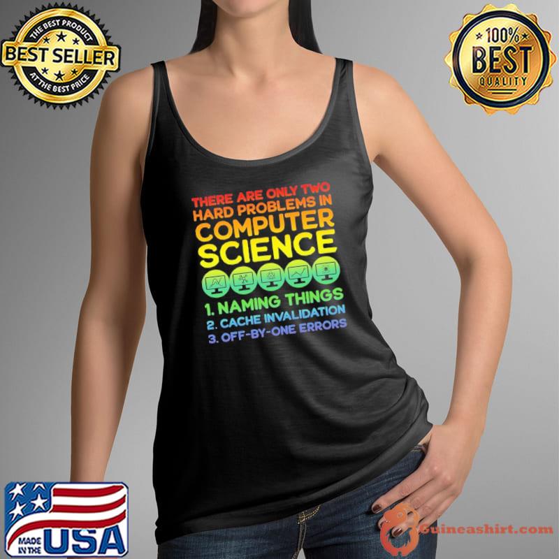 There Are Only Two Hard Problems In Computer Science Shirt Tank Top