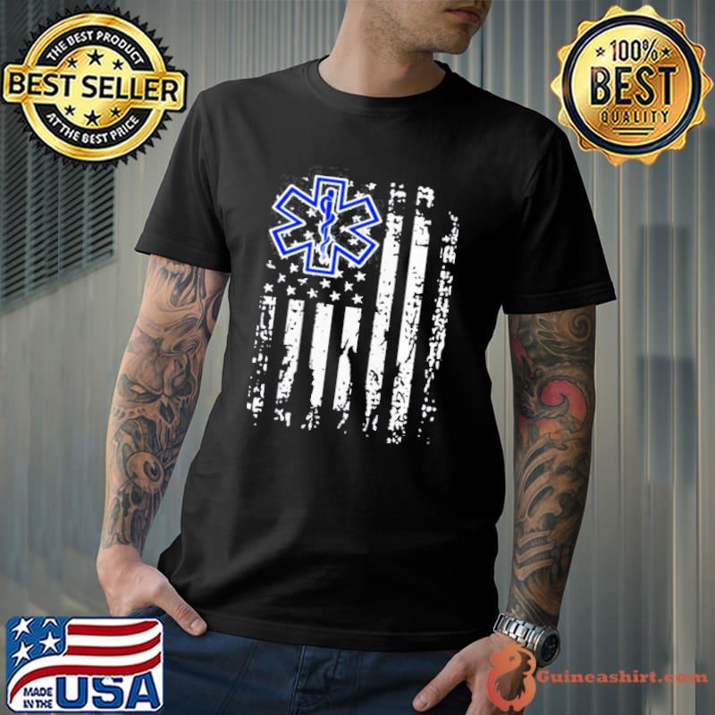 Thin white line ems emt paramedic shirt