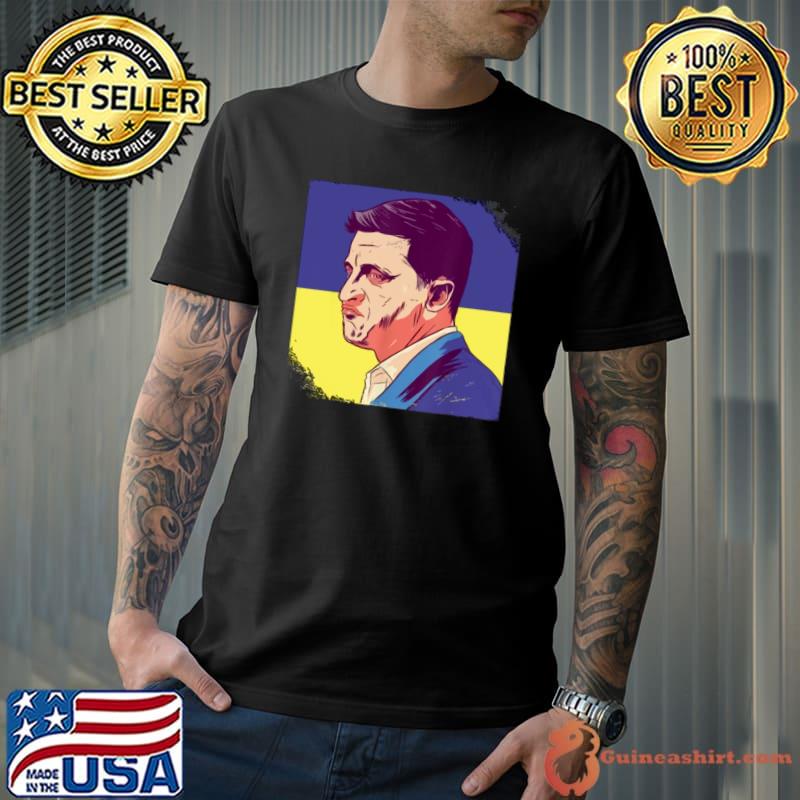 Top President Zelensky, Ukrainian President, Supporting Ukraine T-shirt