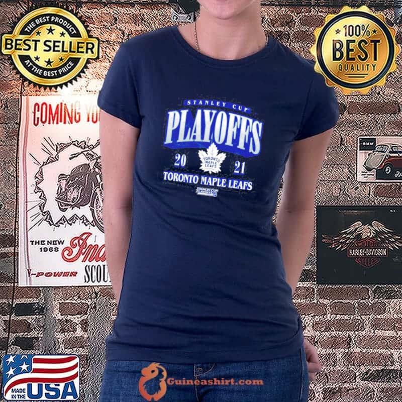 Toronto maple leafs fanatics branded 2021 stanley cup playoffs bound ring the alarm triblend shirt