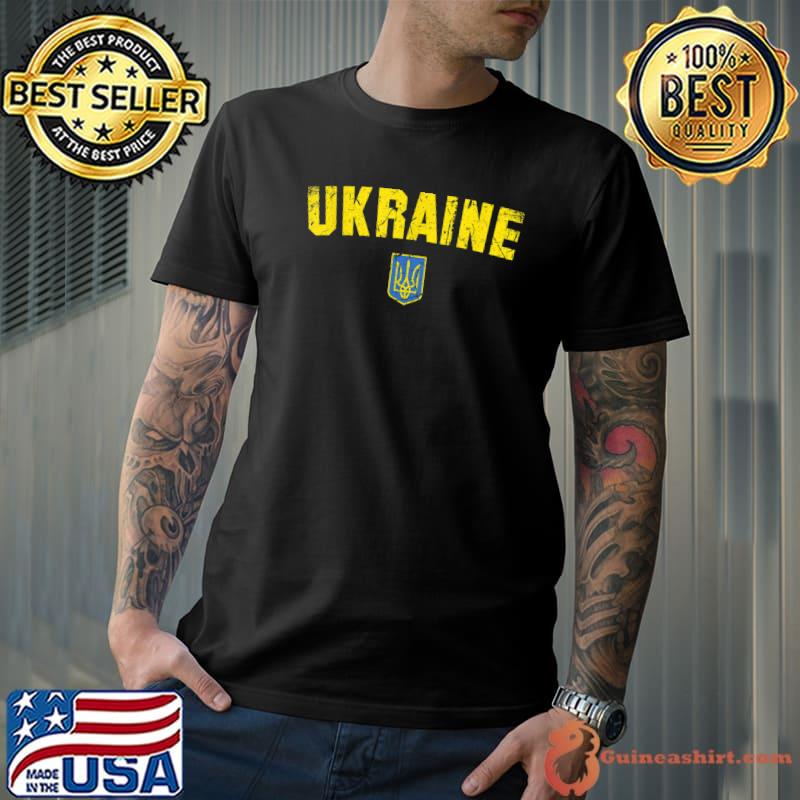 UKRAINE Flag Vintage Men Women Kids UKRAINE T-shirt