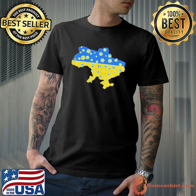 Ukraine pet awareness flag support ukrainian pets animals shirt