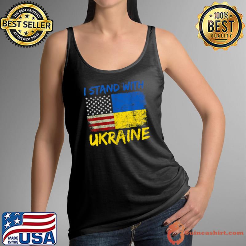Ukraine Vintage Flag, Ukrainian Lovers, Ukraine Pride T-Shirt Tank Top