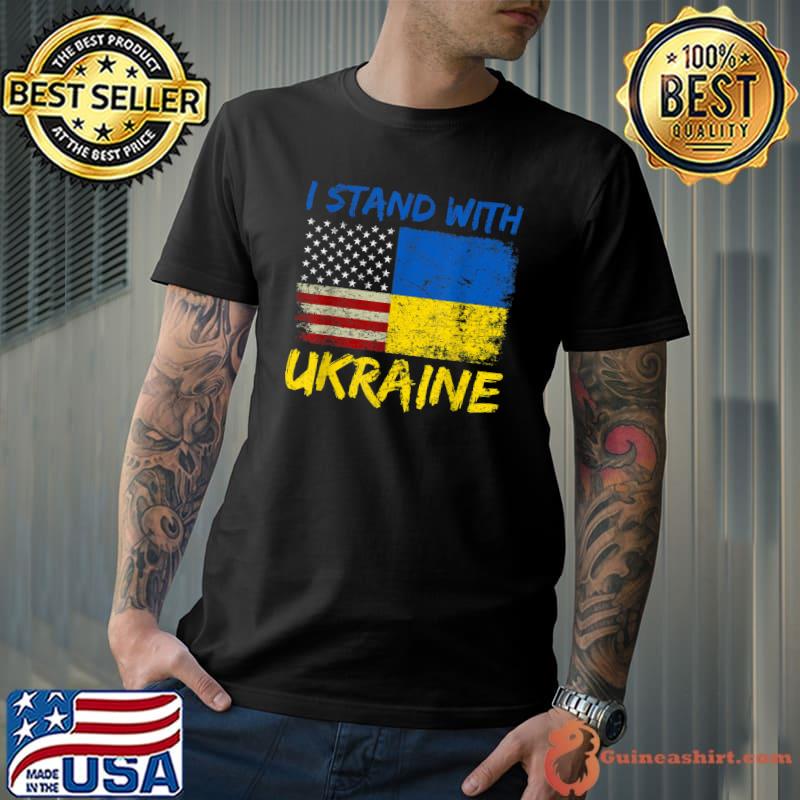 Ukraine Vintage Flag, Ukrainian Lovers, Ukraine Pride T-Shirt